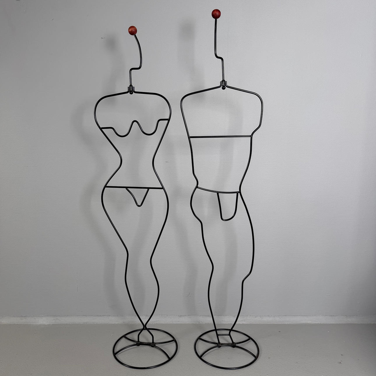 COAT RACK, 1 pair, "Häpen", designed by Ehlén Johansson for IKEA.