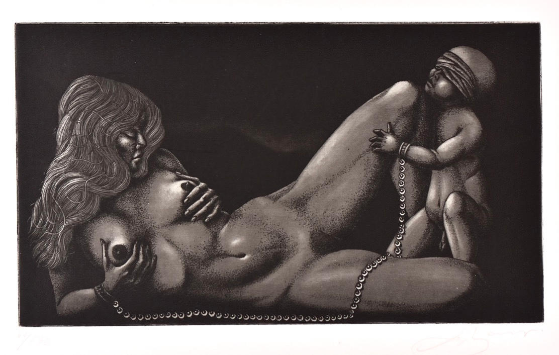 JÖRGEN BOBERG. Etching.