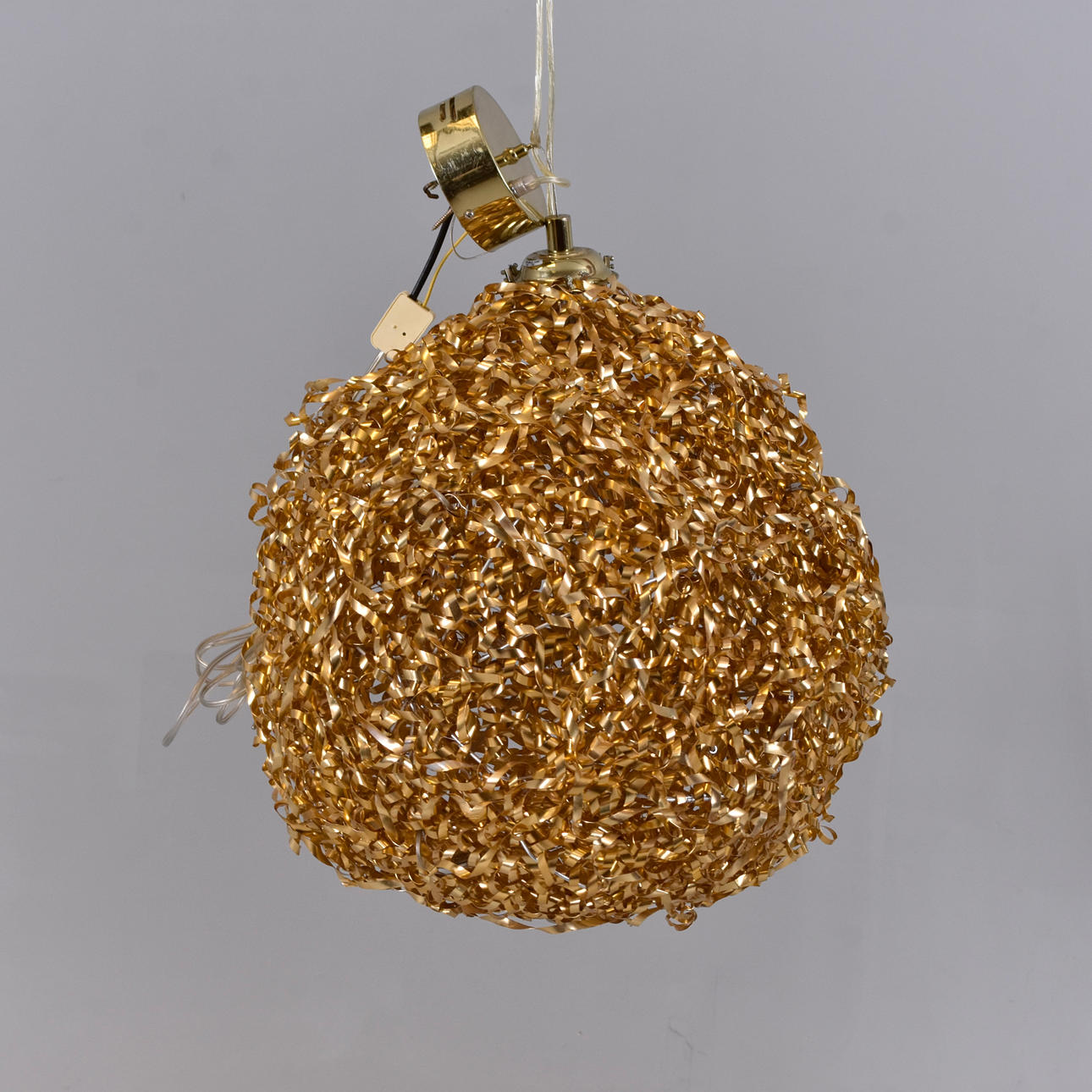 CEILING LAMP, gilt metal.