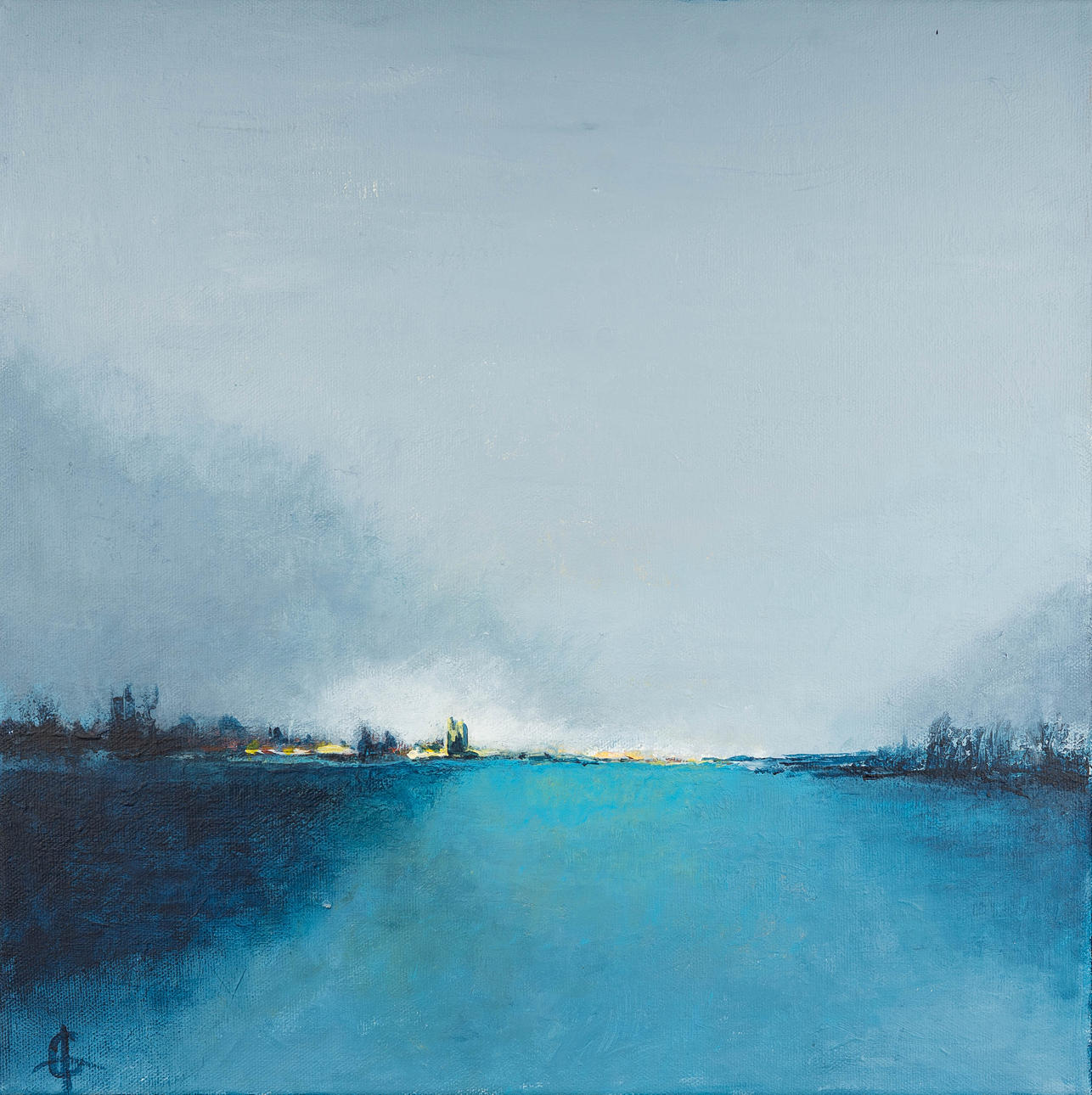 LEIF GRANEHEIM. Acrylic on canvas, signed.