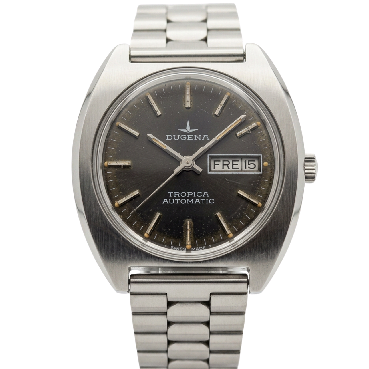 DUGENA TROPICA AUTOMATIC WRISTWATCH WITH DAY-DATE.