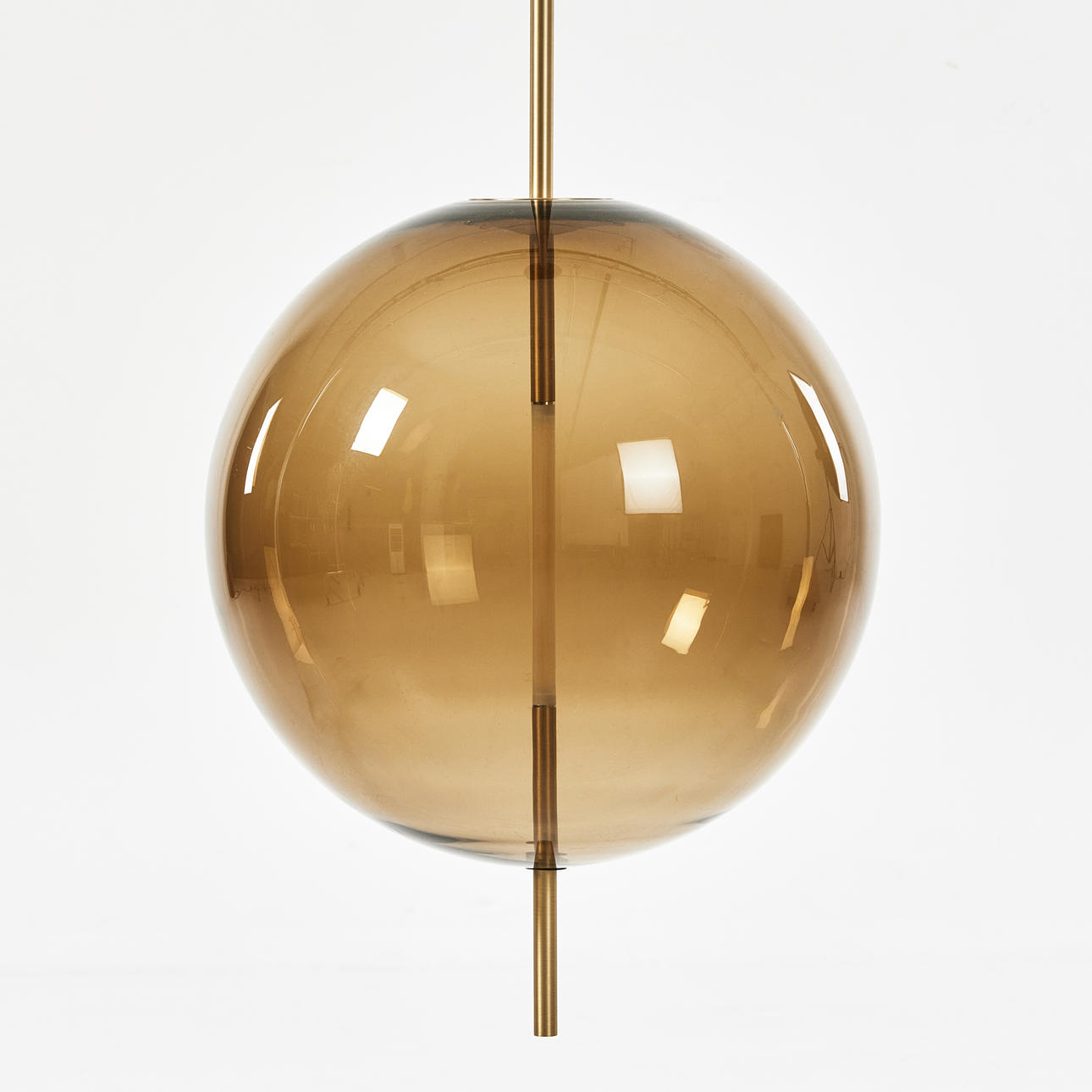 CEILING LIGHT, Broberg & Ridderstråle for Pholc, Brass, Glass.