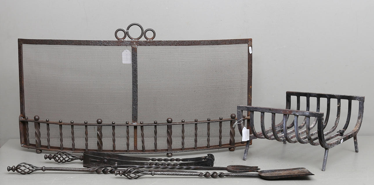 BRASSET, 6 delar, järn, 1900-tal.