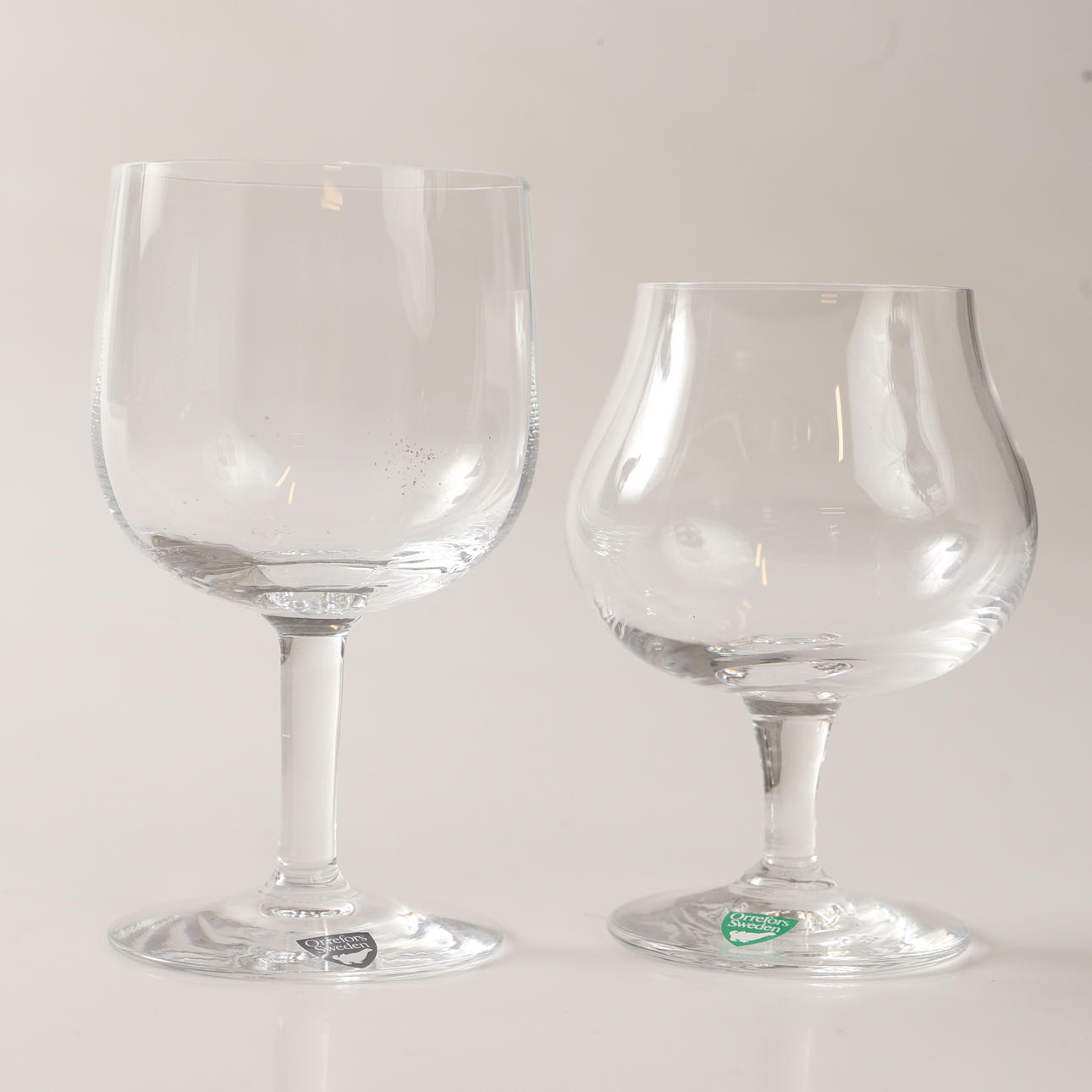 VIN- SAMT COGNACSGLAS, 10+2 stycken, Orrefors.