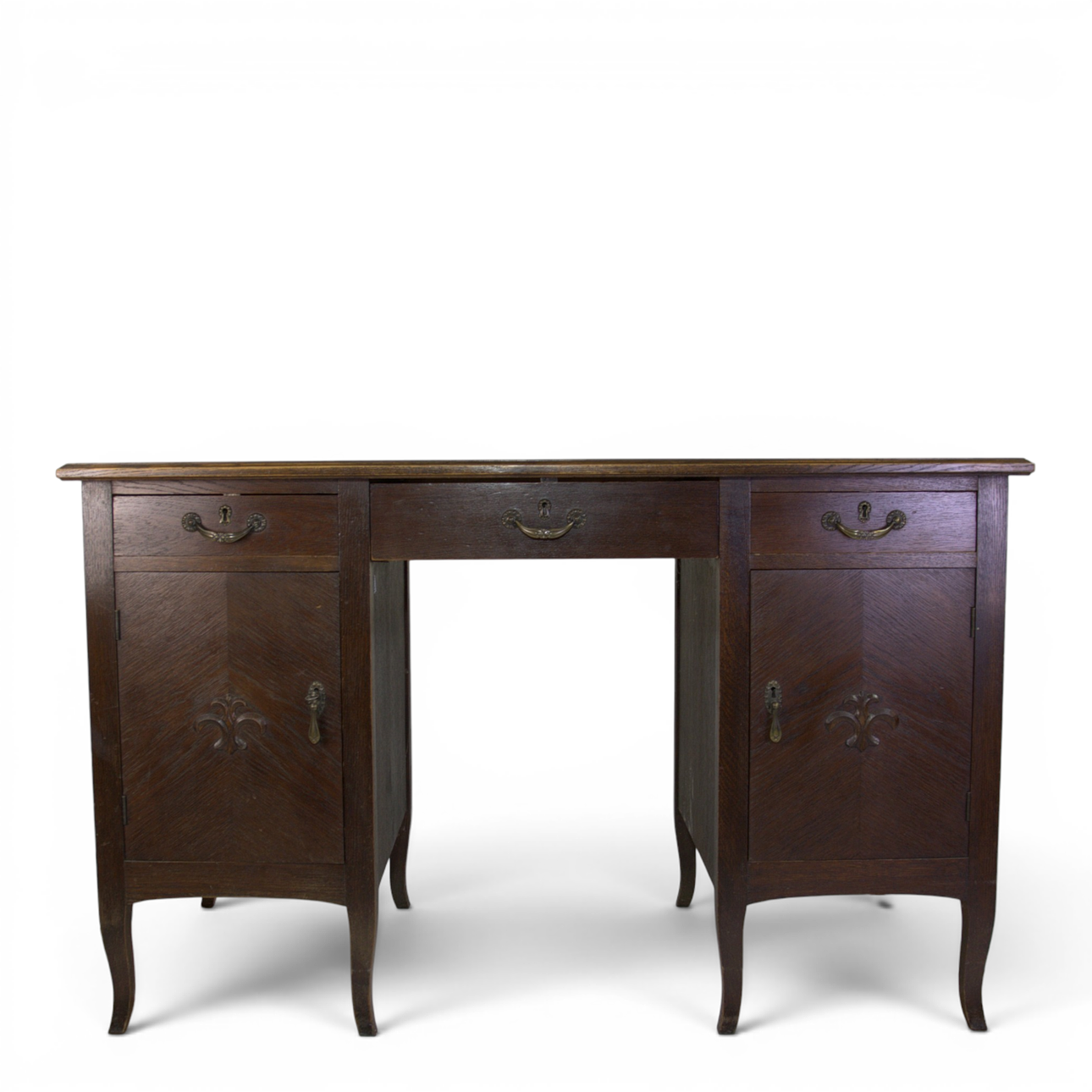 DESK, oak, 1940s.