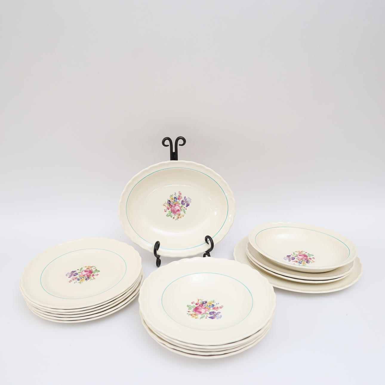 DINNERWARE PARTS, 16 pieces, Rosa, Gefle / Upsala Ekeby.