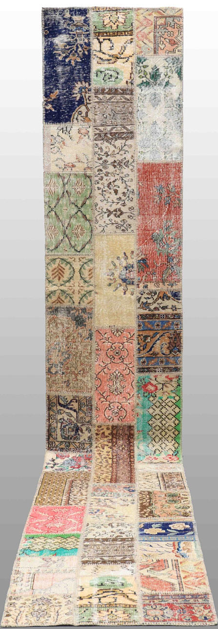 MATTA, carpet patchwork, gallerimodell, 512 x 84 cm.