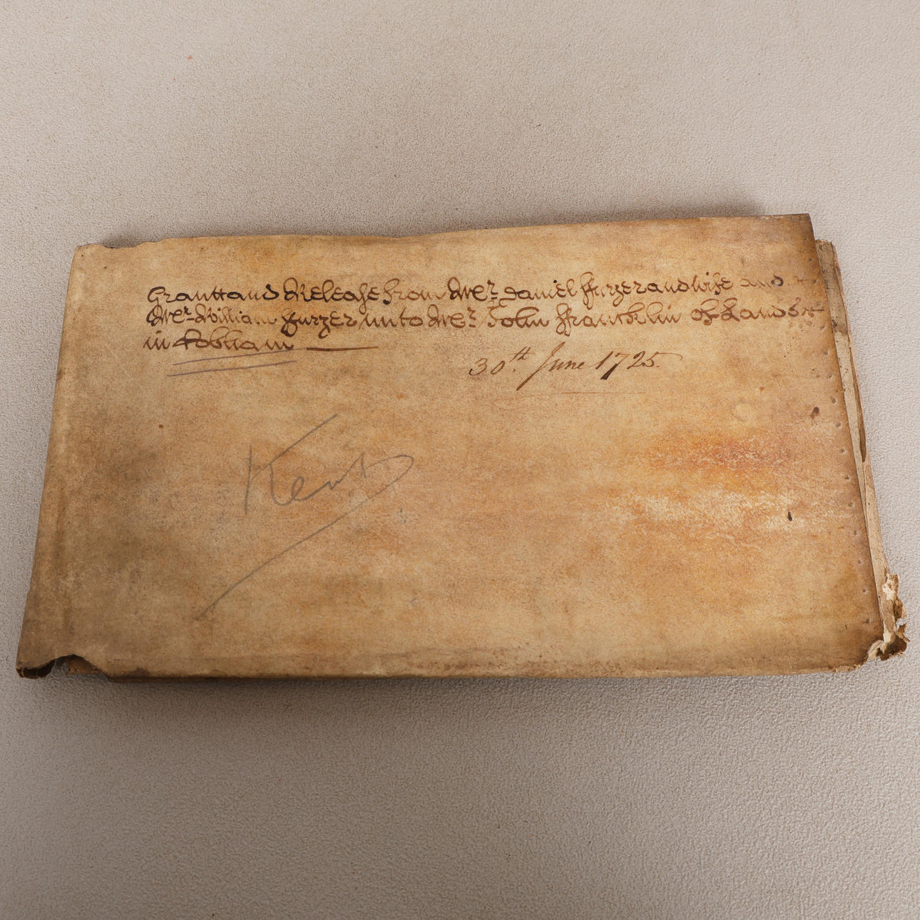 A GEORGE I MANUSCRIPT INDENTURE, DATED 1725.