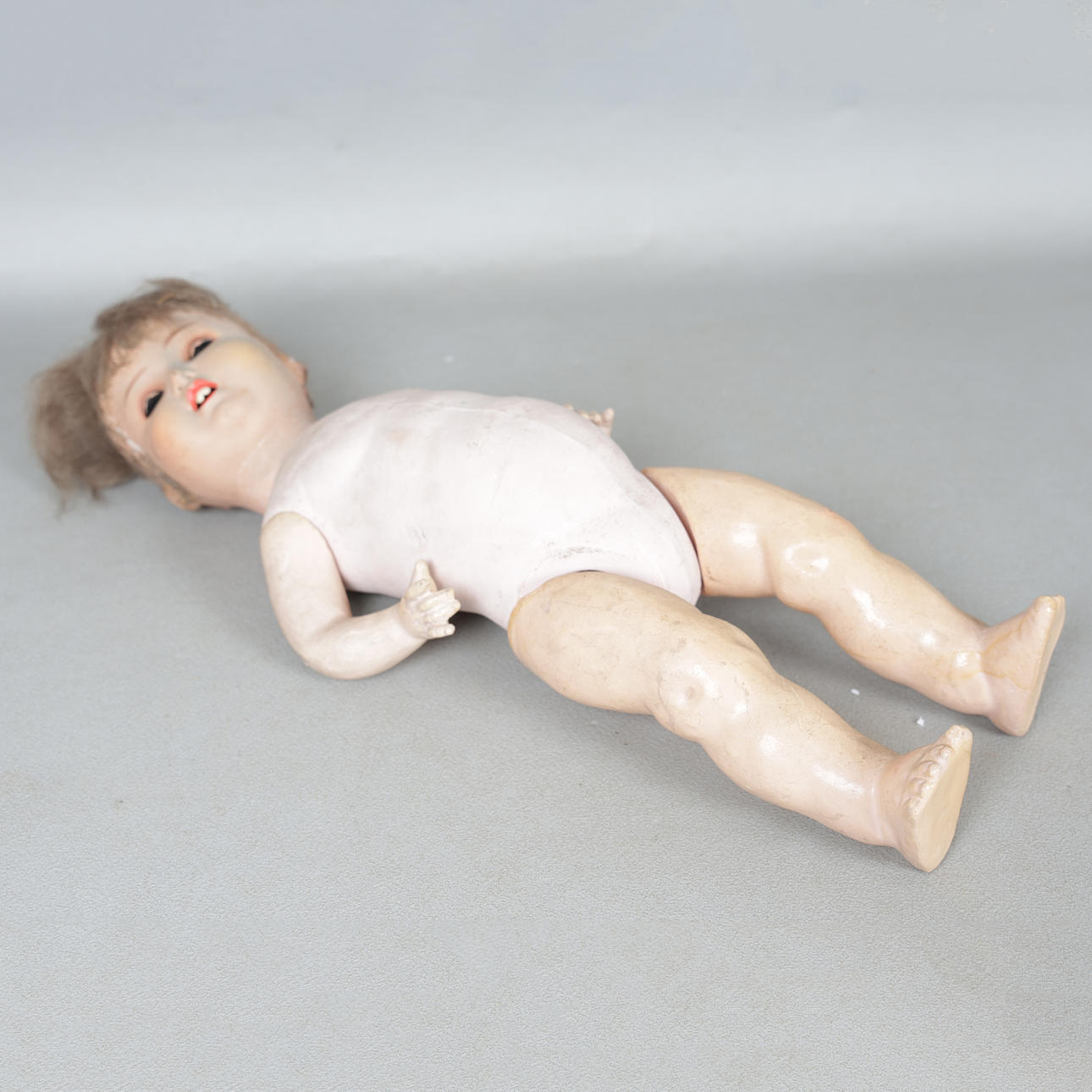 ARMAND MARSEILLE, A BISQUE HEADED DOLL.