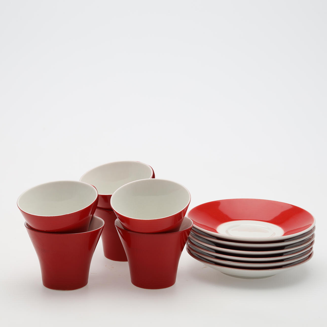 COFFEE CUPS with saucers, 12 pieces Upsala Ekeby.