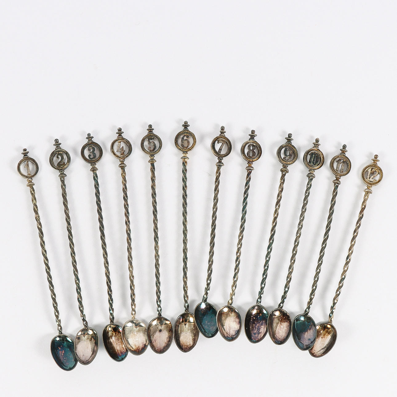 DRINKSKEDAR 12 pieces nickel silver.
