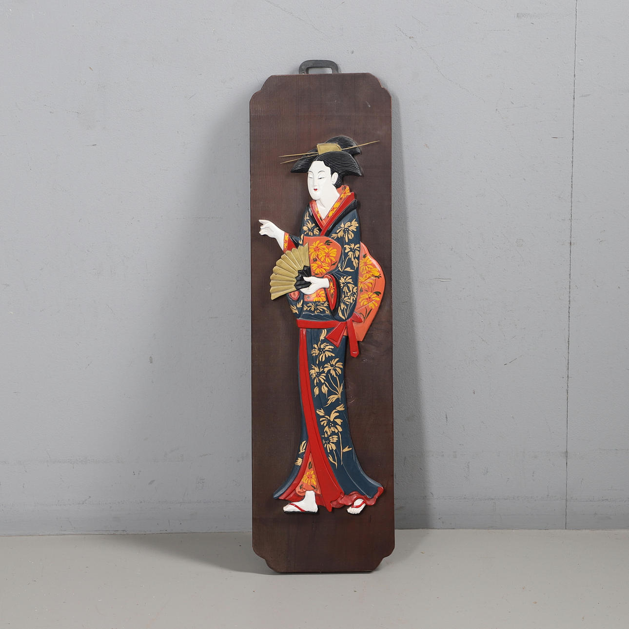 A JAPANESE FIGURAL PANEL.