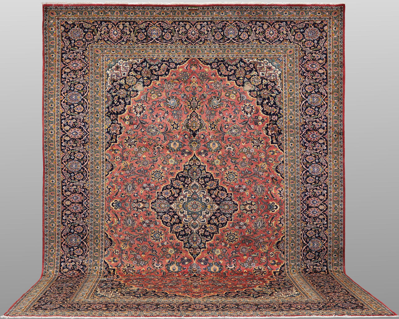 CARPET. Keshan fine signed, 422 x 300 cm.