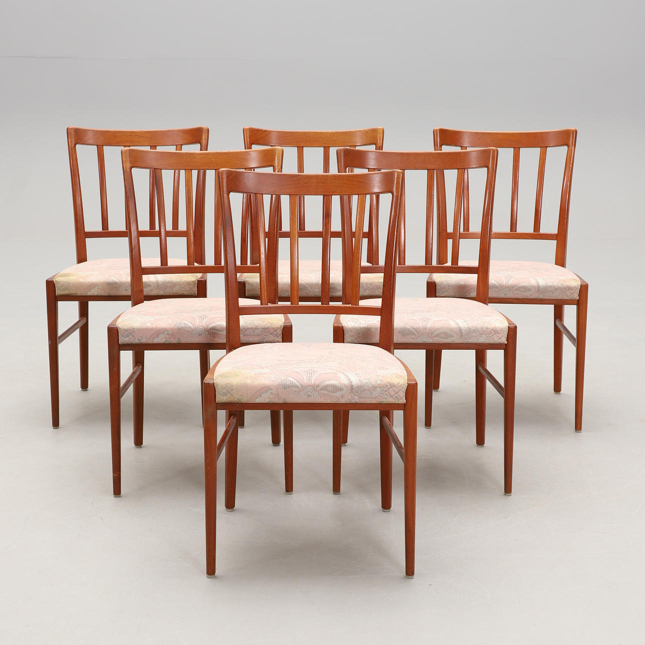 CHAIRS, 6 pcs, 1950s/60s.