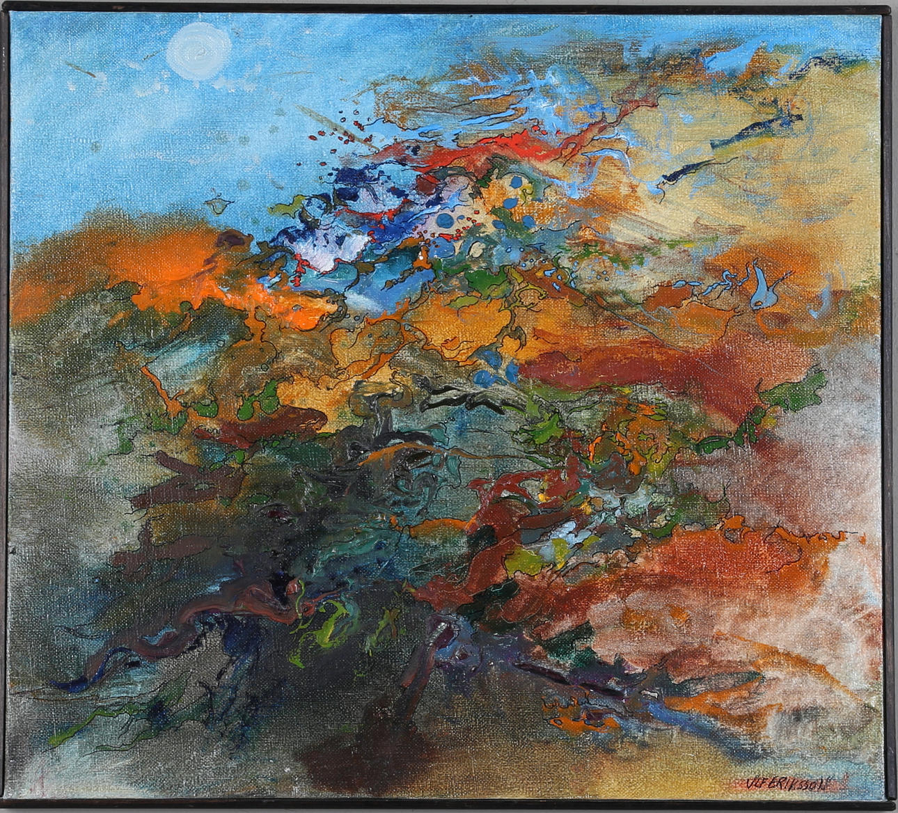 ULF ERIKSSON. blandteknik, signerad.