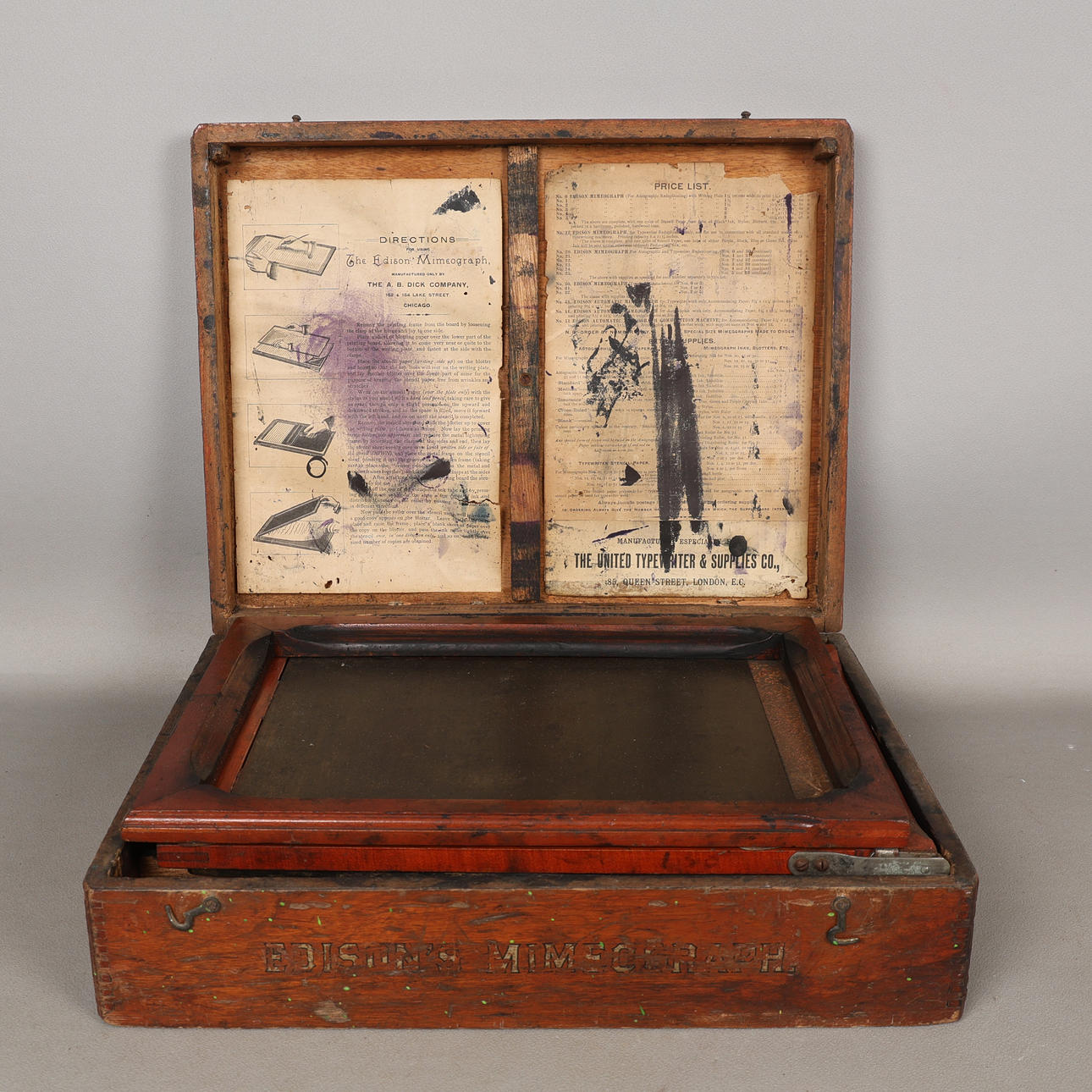 AN EDISON'S NO.1 MIMEOGRAPH.