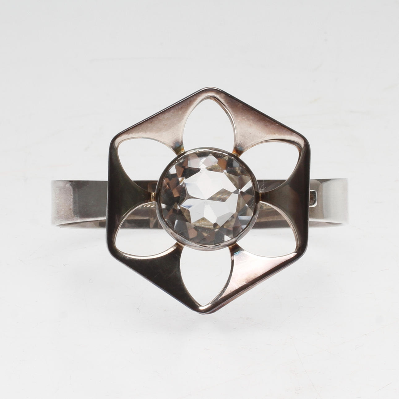 ARMBAND, silver, Theresia Hvorslev, Alton, Falköping, 1970.