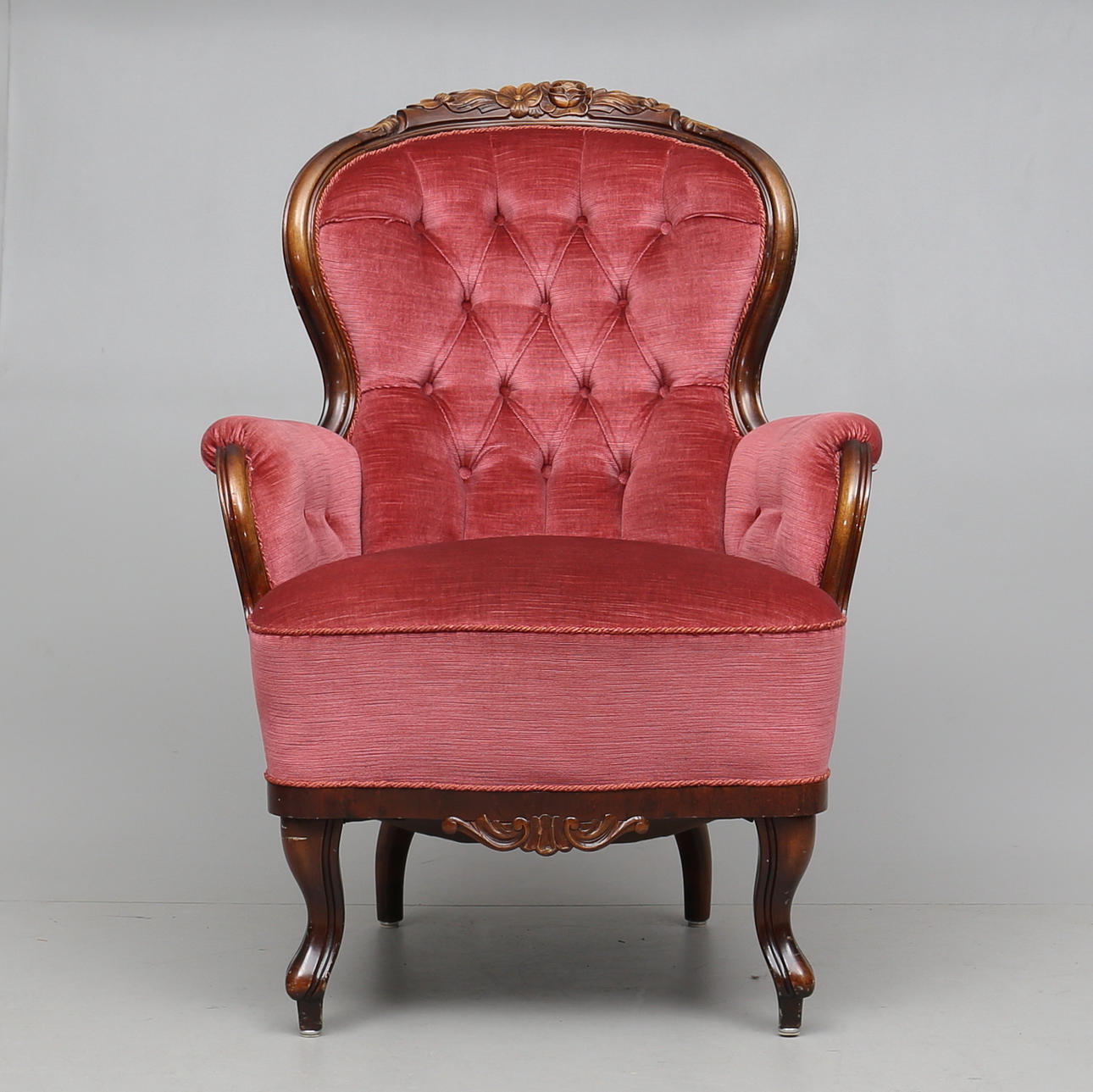 FÅTÖLJ, rokokostil, 1900-talets mitt.