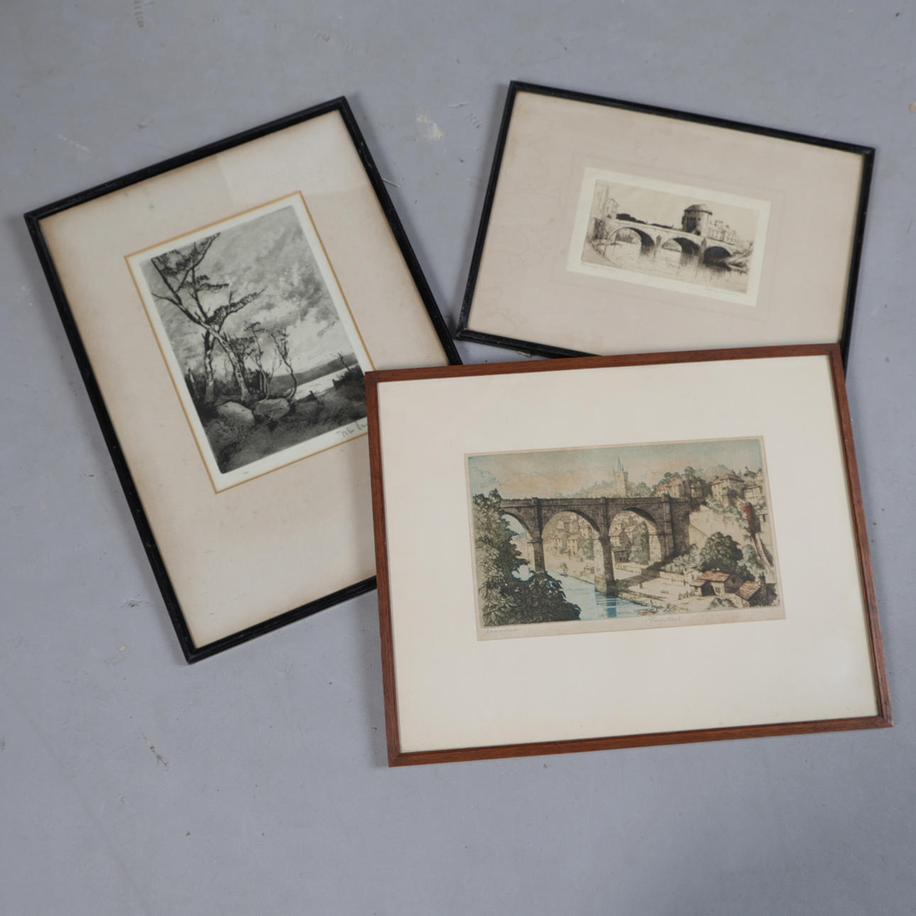 JOHN LEWIS STANT ETCHING, PETER GRAHAM ETCHING, TOGETHER WITH ANOTHER (3).