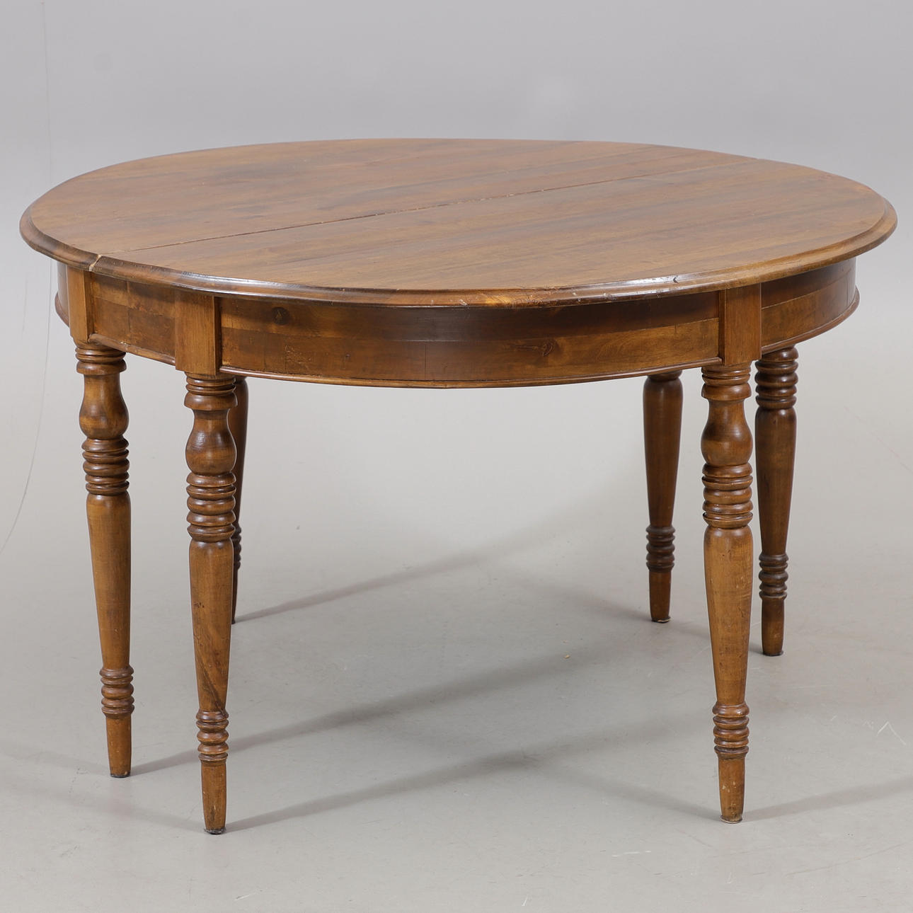 DEMILUNE TABLE/DINING TABLE, 19th/20th century.