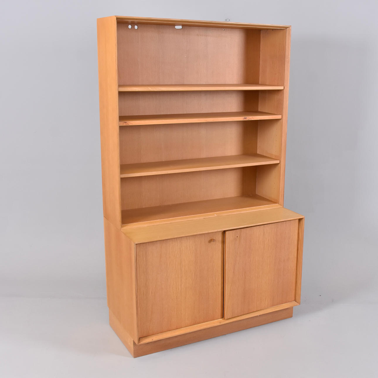 STORAGE UNIT, oak, 1960s.