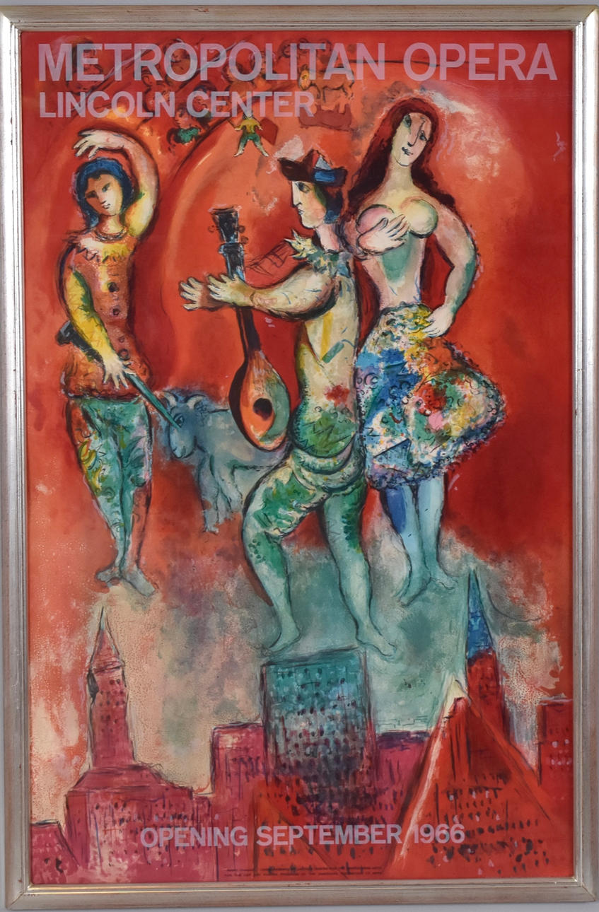 MARC CHAGALL. lithographic poster, Carmen.