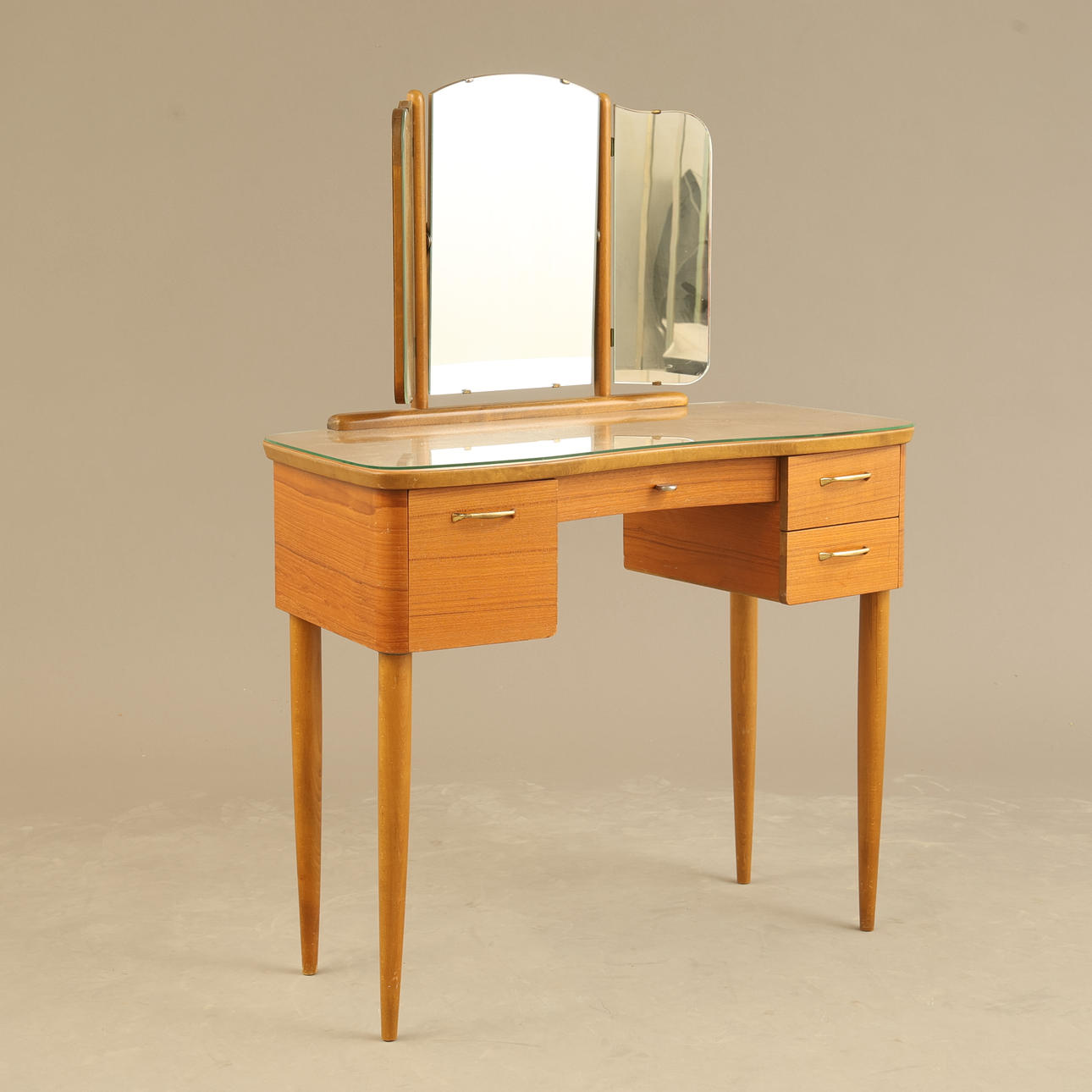 DRESSING TABLE, teak, 1950s/60s.