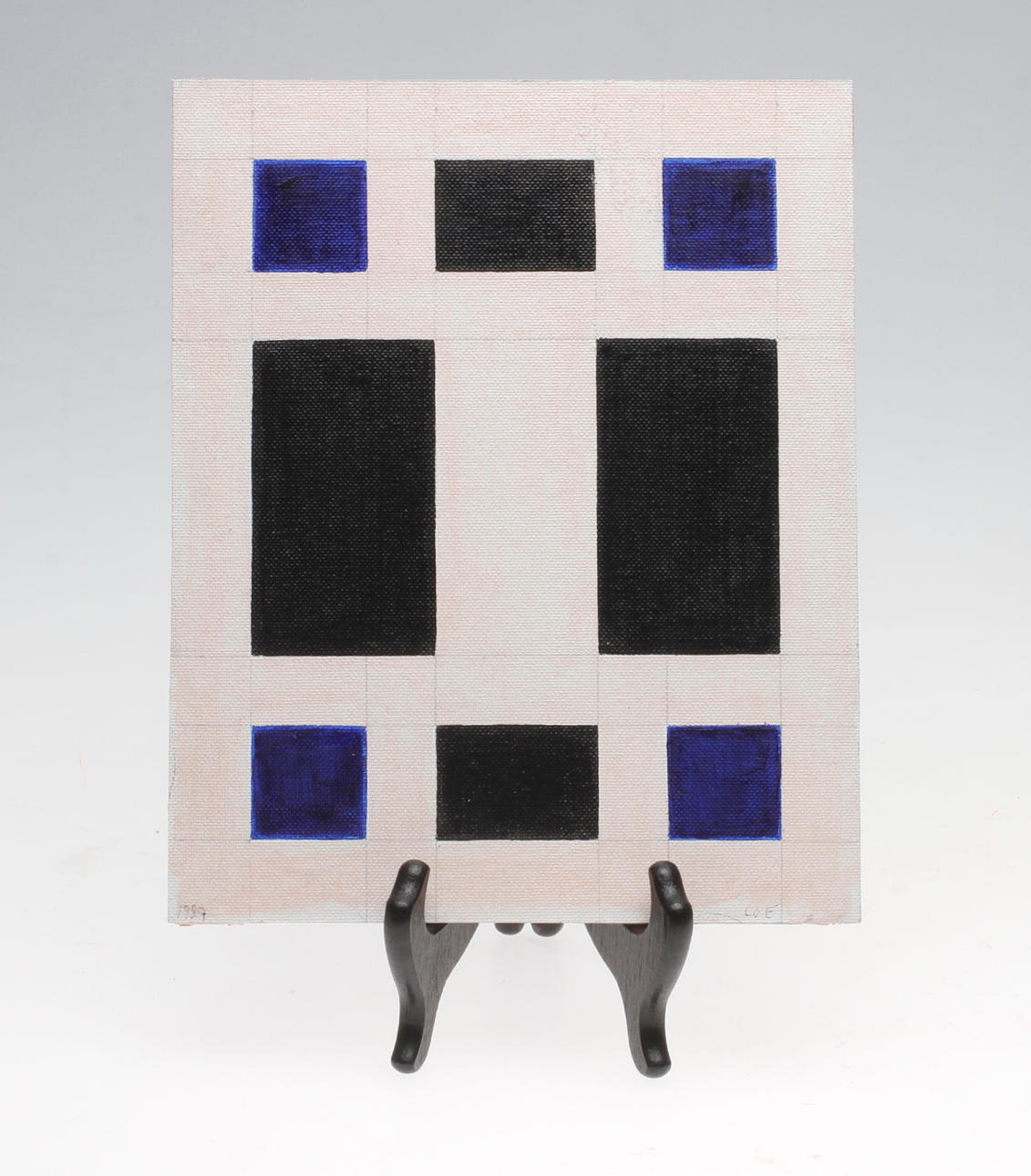 LARS-OLOF LOELD. Olja och blyerts på pannå, signerad LOE och daterad 1987.