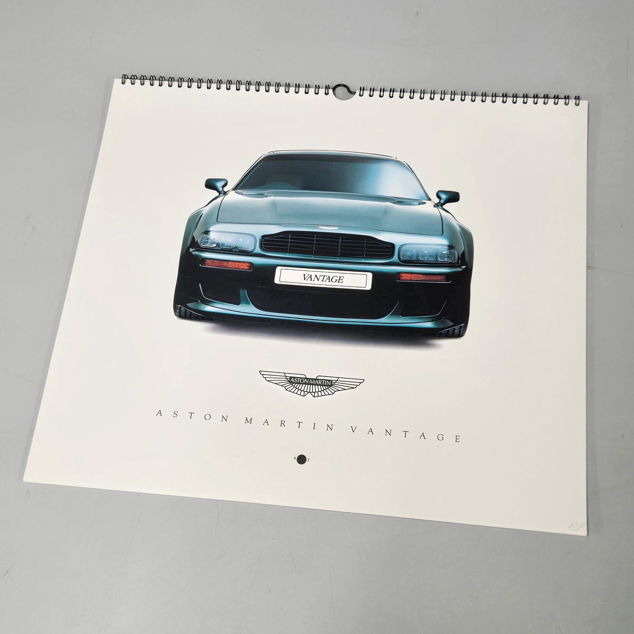 ASTON MARTIN CALENDAR.