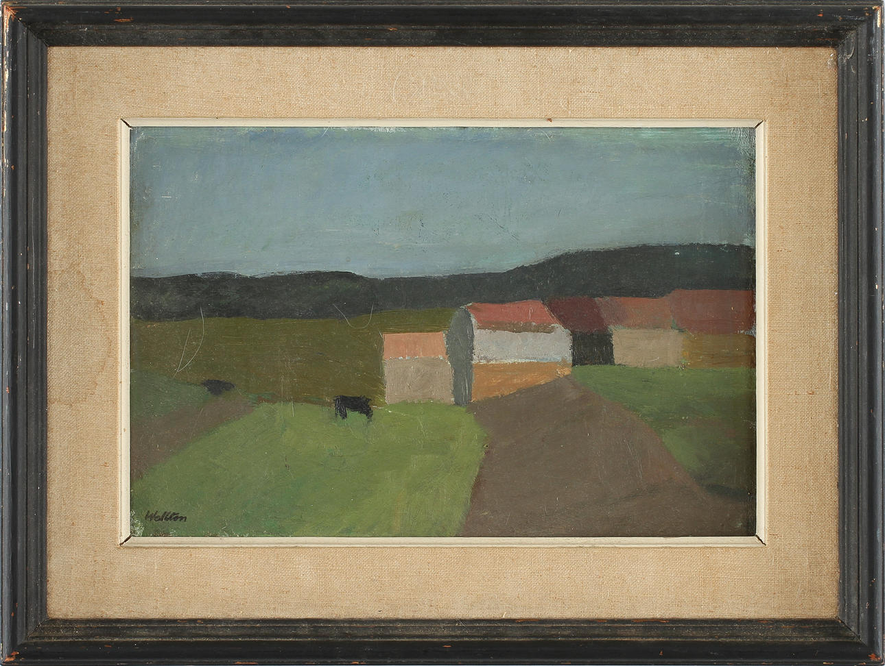 LARS WELLTON. olja på duk, sign.