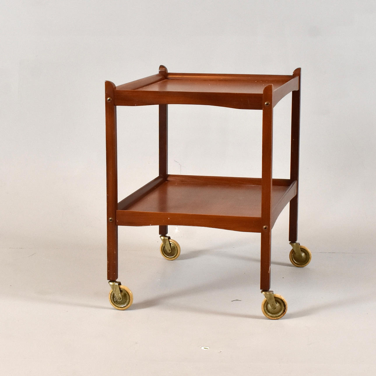 SERVING TROLLEY, teak, 1960s.