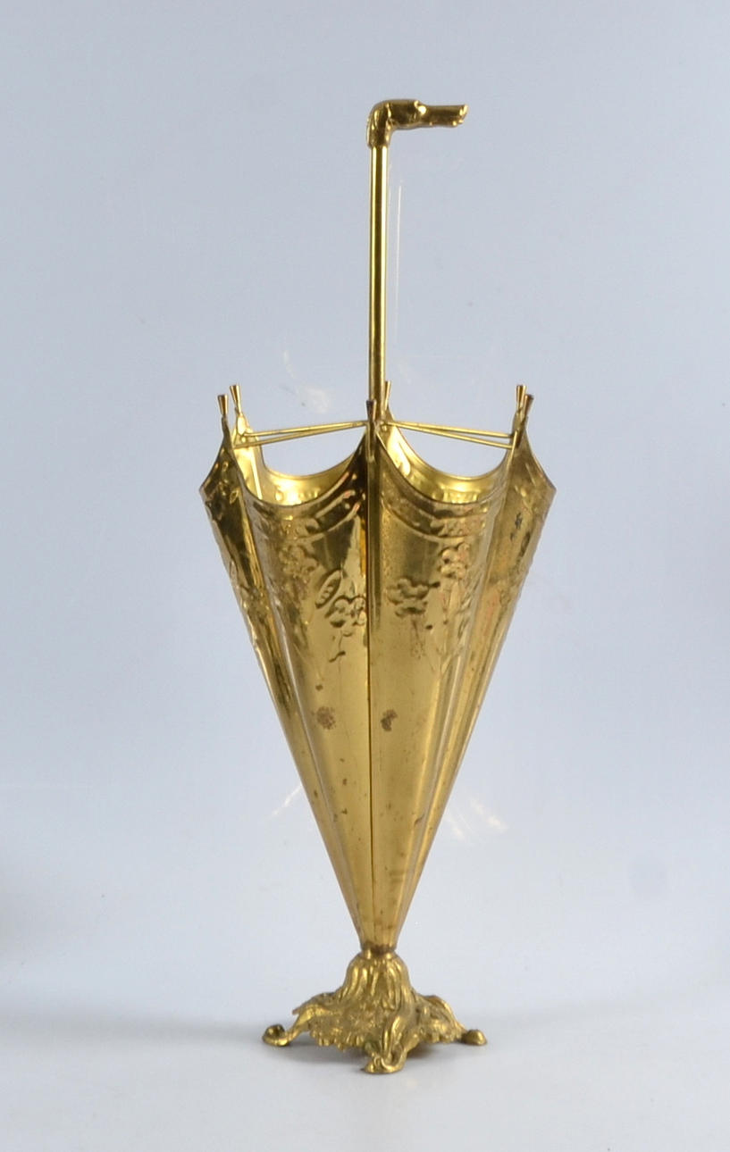 PARAPLYSTÄLL, mässing, sannolikt Belgien, 1900-tal.