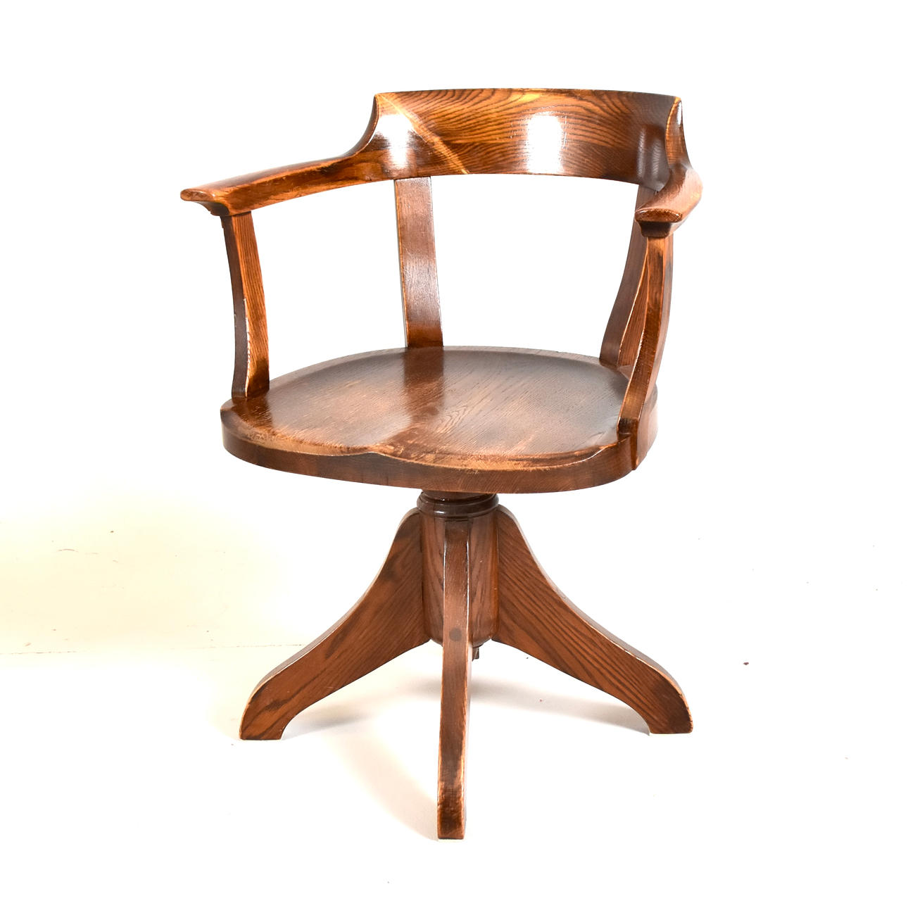 SWIVEL/OFFICE CHAIR, oak.