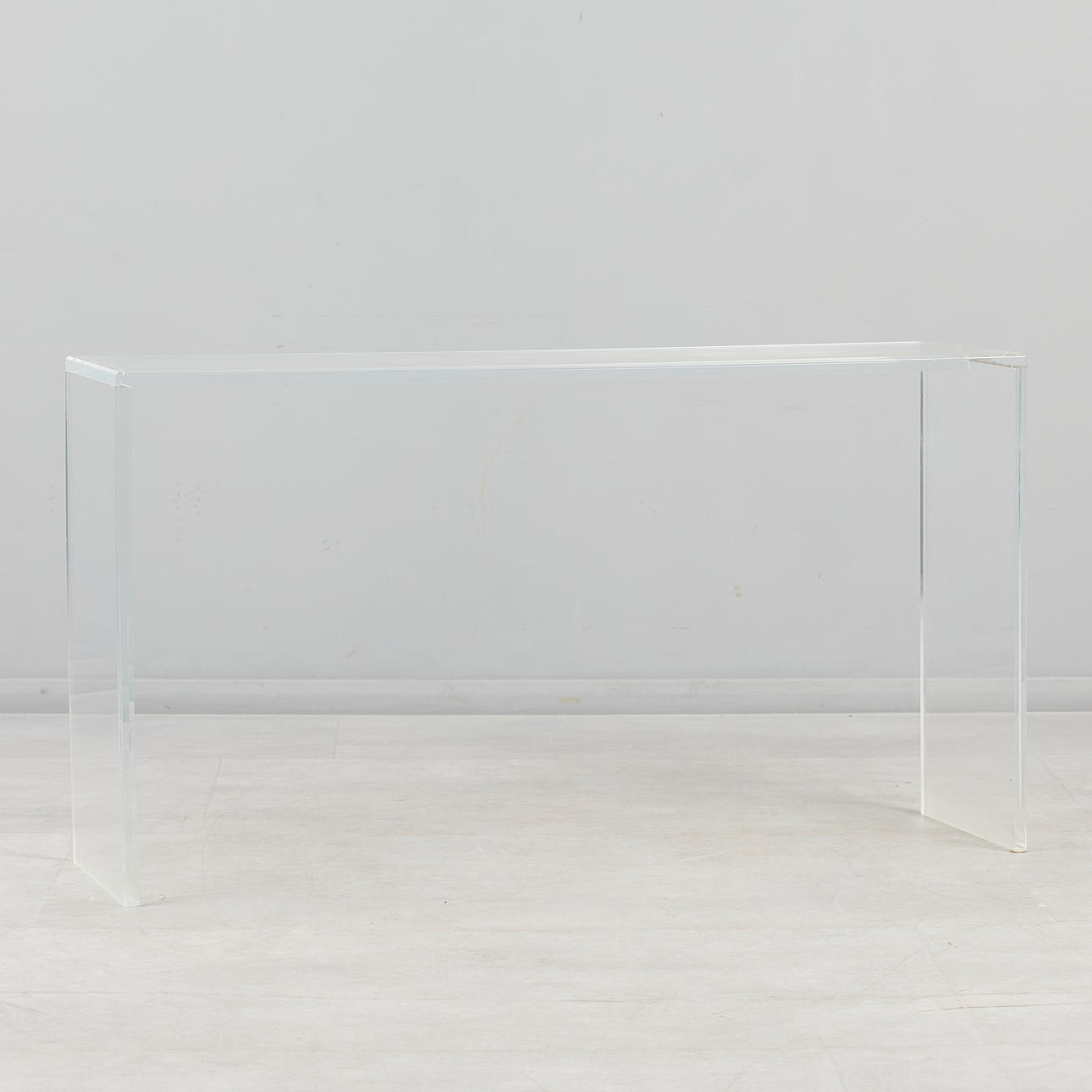 Console table, acrylic glass, 2000s.