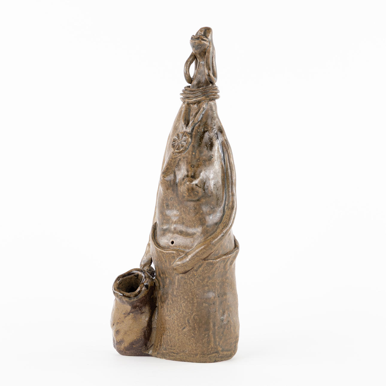 ÅKE LARSSON. figurine, glazed stoneware, signed.