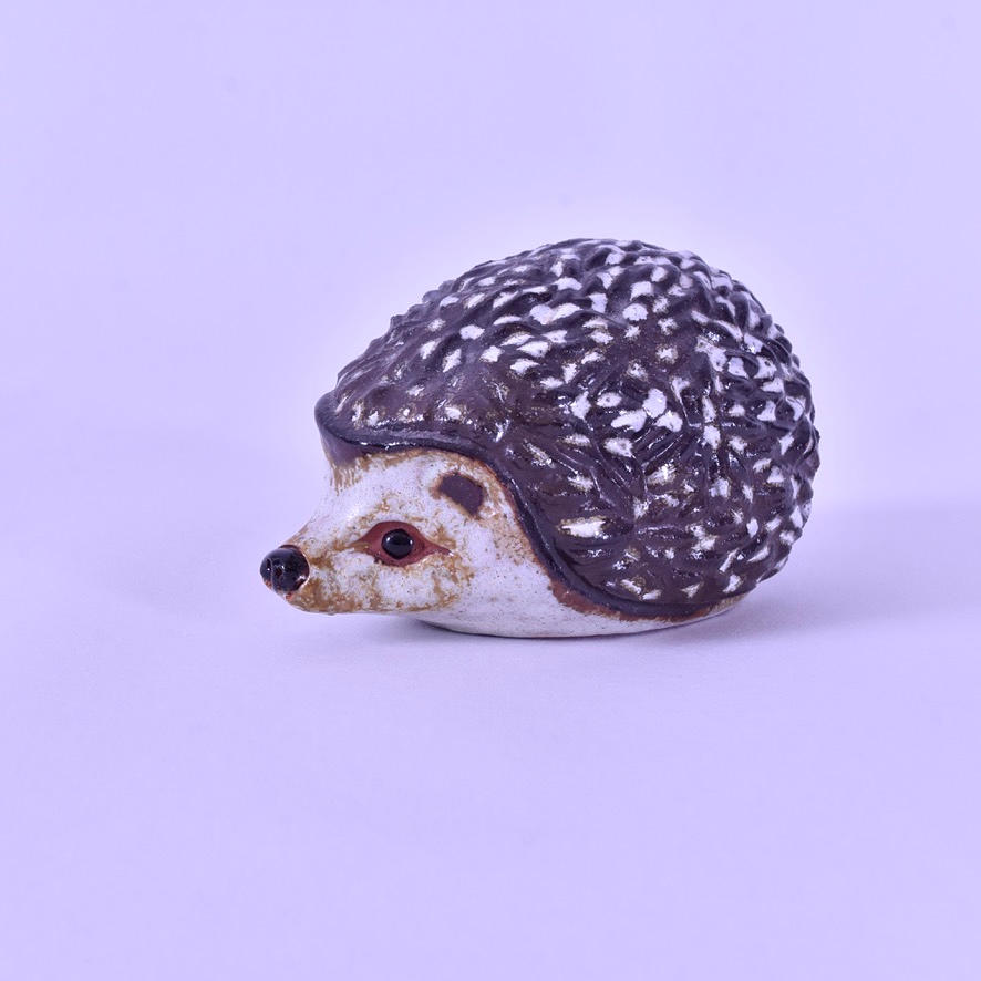 FIGURINE, earthenware, "Hedgehog", Thomas Hellström, Nittsjö. 20th century.