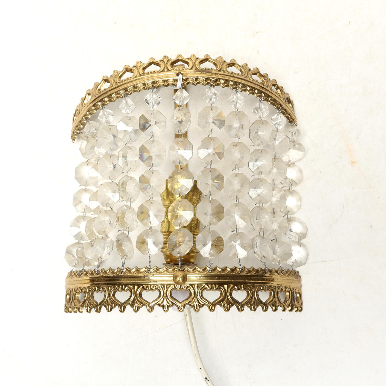 WALL LAMP, metal/glass.