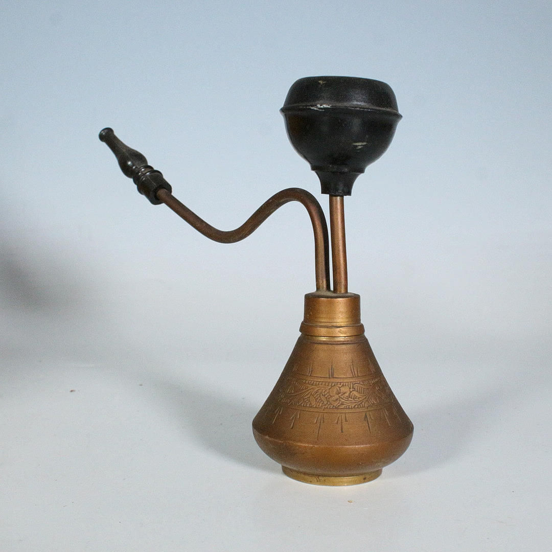 Oriental mini shisha/hookah, brass.