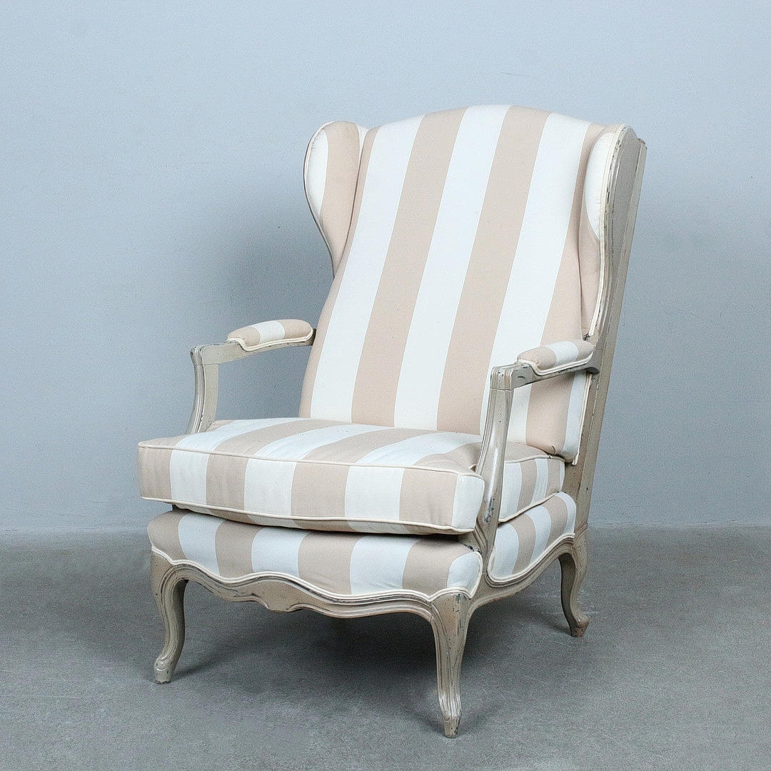Scandinavian wing chair.