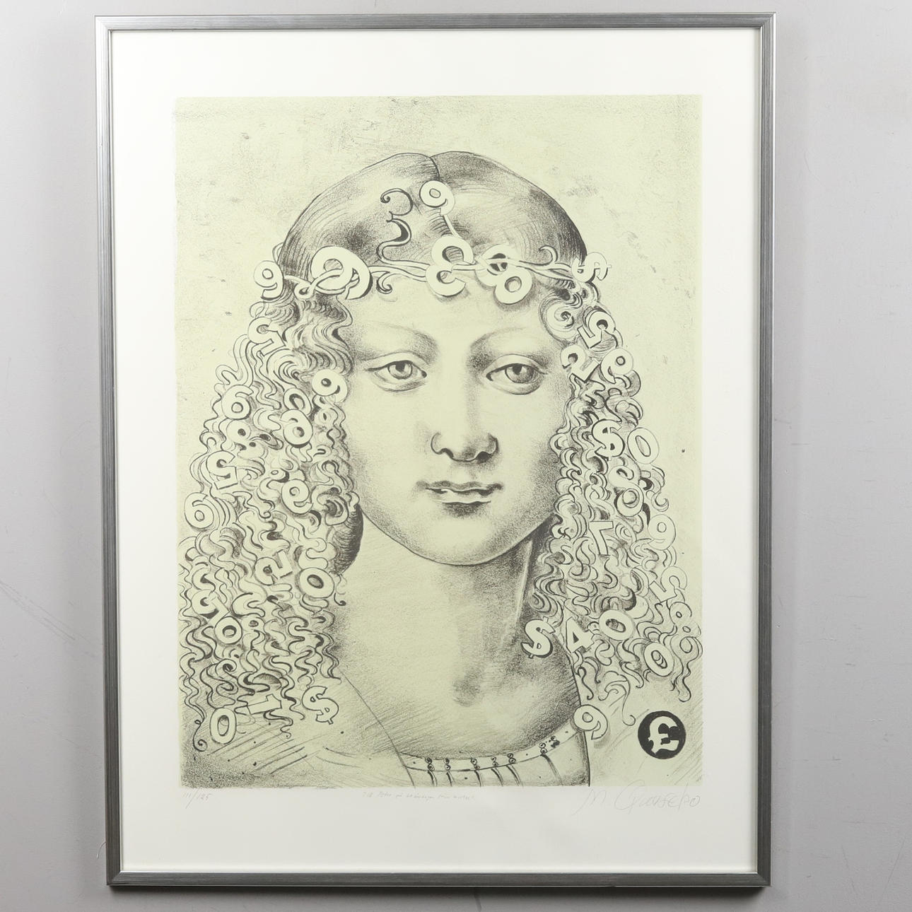 MICHAEL QVARSEBO. Colour lithograph, signed and numbered 111/125.