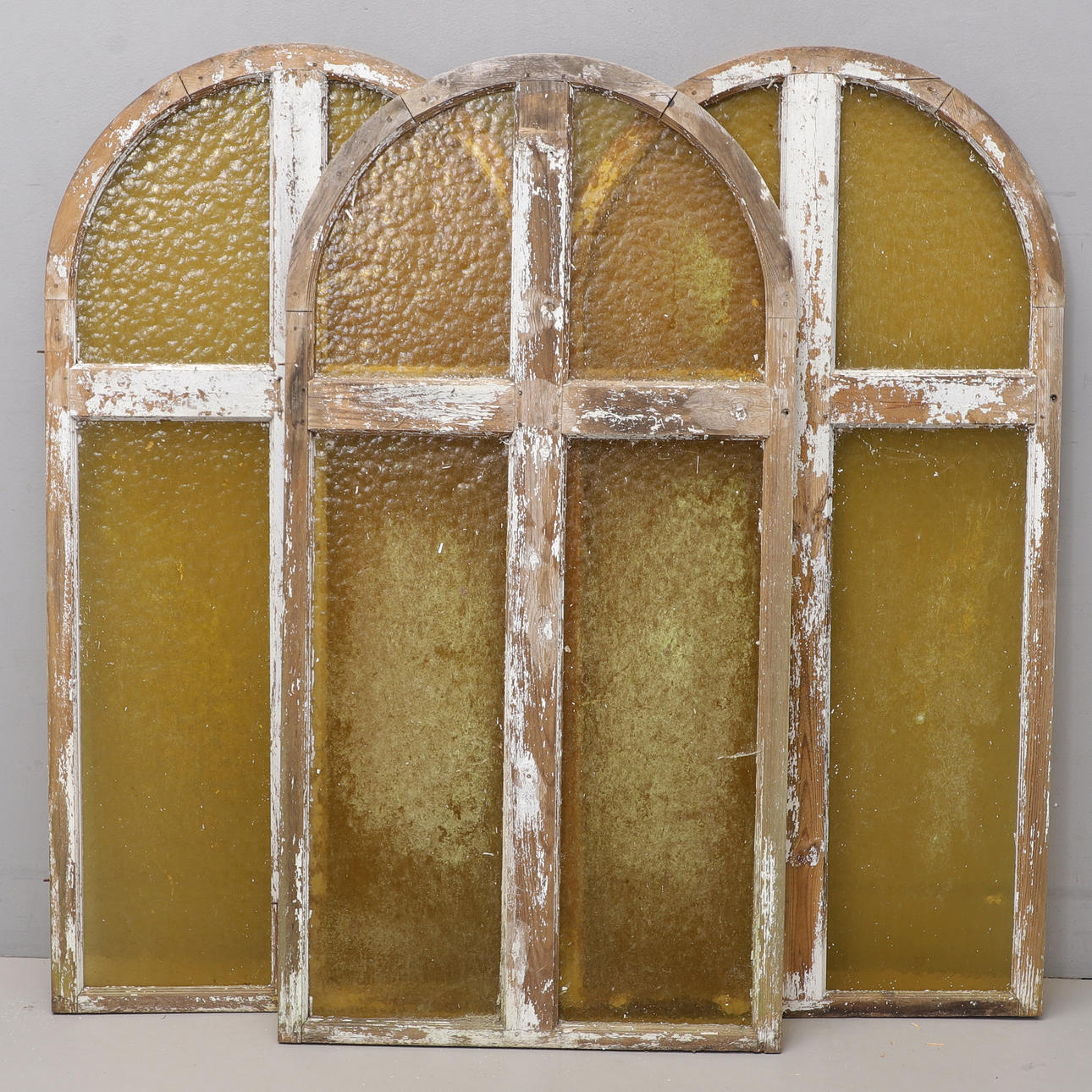 VERANDA WINDOWS, 3 pcs, 19th century.