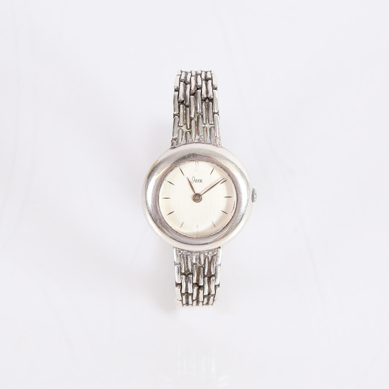 INEX. Ladies' watch in silver.
