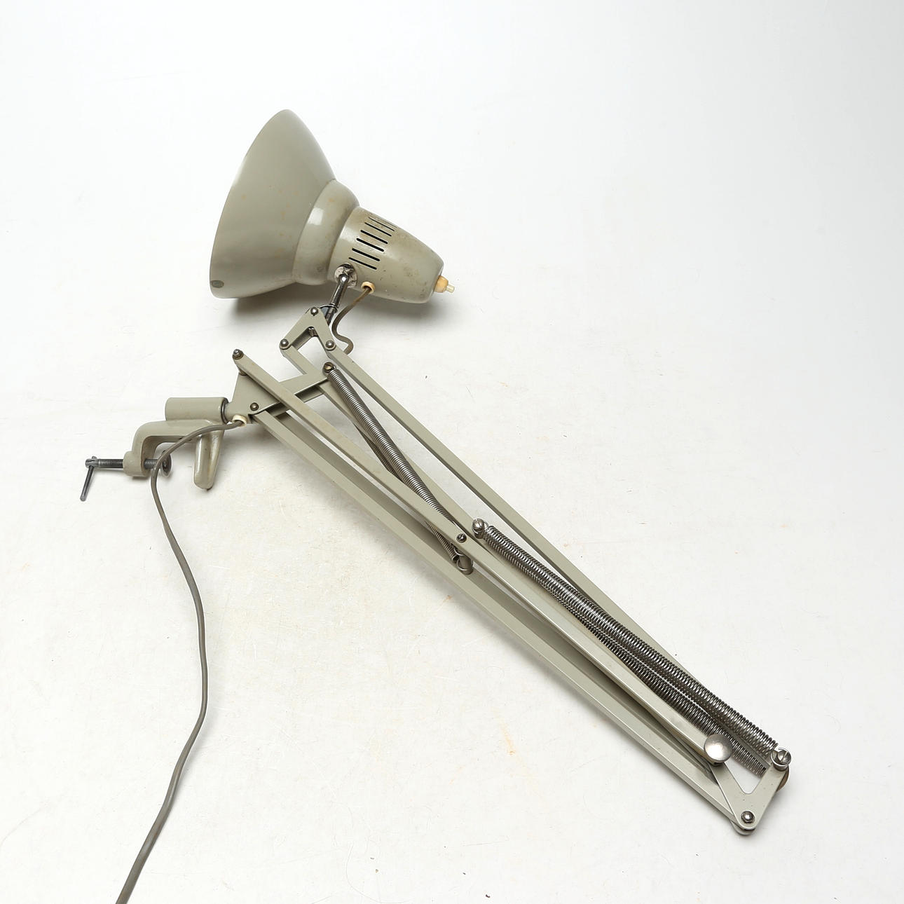 DESK LAMP, metal, grey.