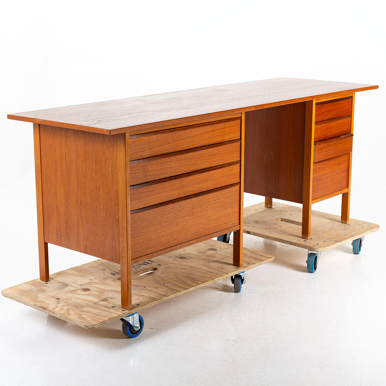 DESK, teak, 1950s/60s.