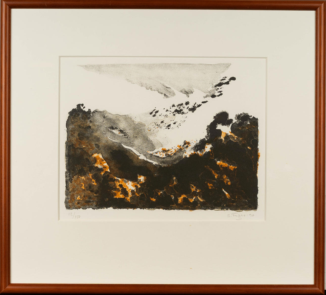 SIXTEN FAGER. Colour lithograph, signed, numbered 12/150, dated 1990.