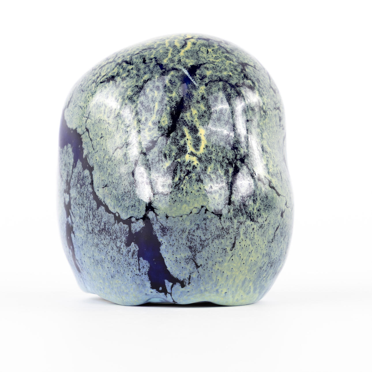 YNGVE  BLIXT. sculpture, glazed stoneware, signed.