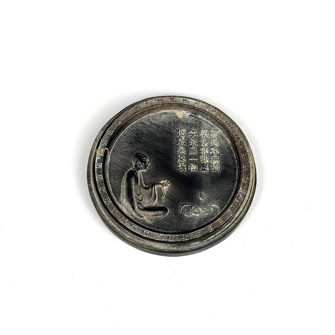 CARVED HORN AMULET.