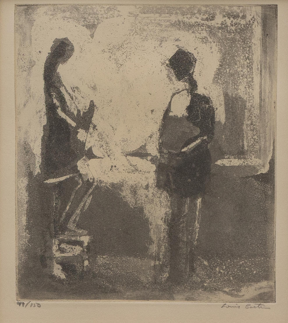 LOUIS BASTIN. The Couple, etching no. 49/150, signed.