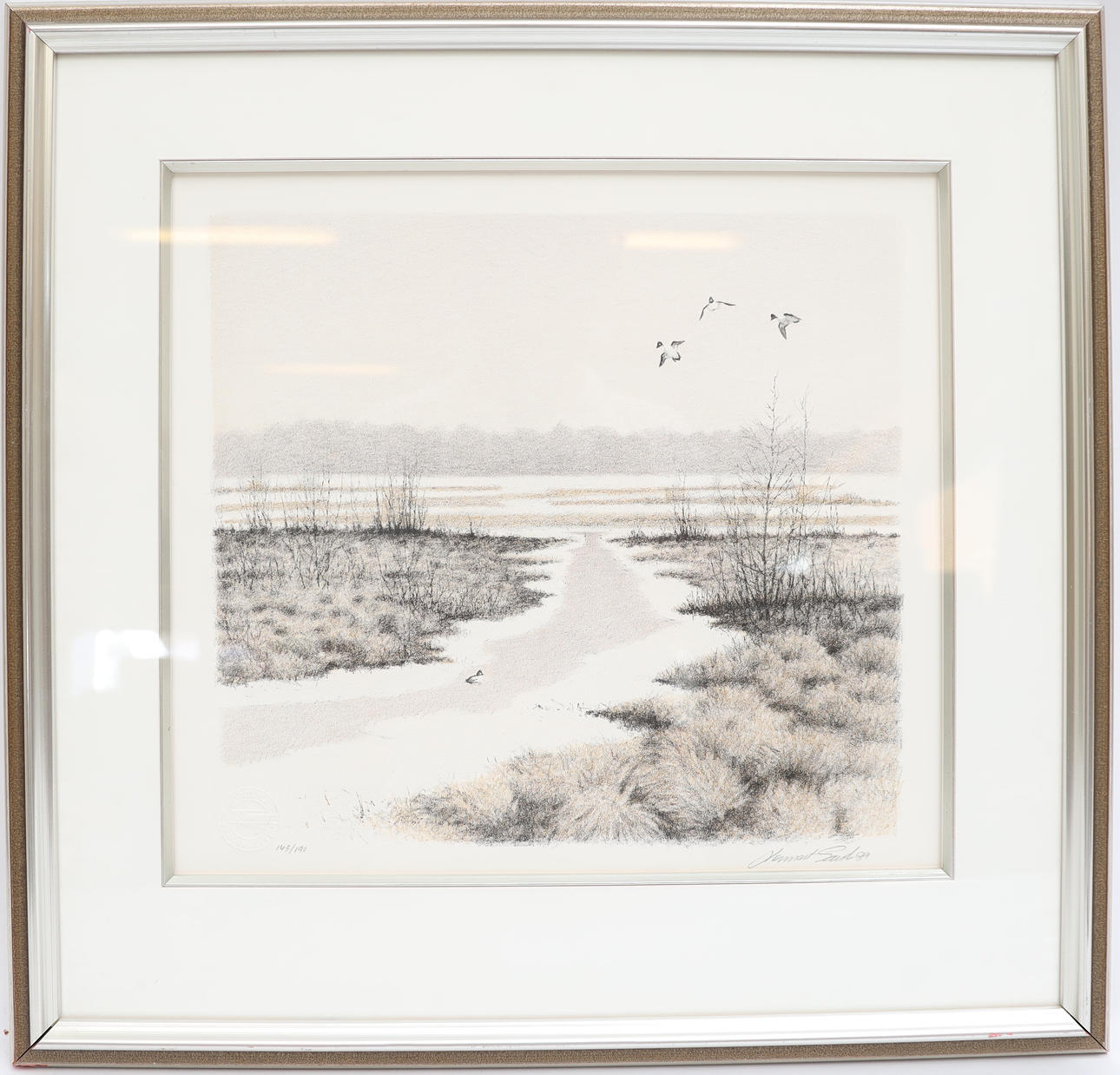 LENNART SAND. Lithograph, signed and dated.