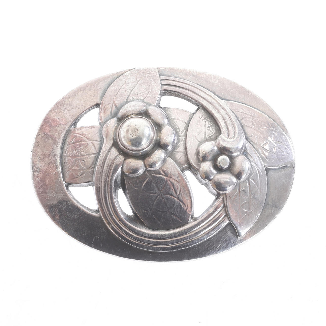 GEORG JENSEN. Brooch, sterling silver, Denmark.